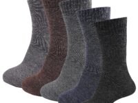 RC. ROYAL CLASS Men's Woolen Calf Length Solid Thick Terry Winter Wear Socks (Multicolor, Free Size) - Combo Pack of 5 Pairs