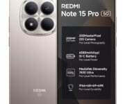 REDMI Note 15 Pro 5G (Silver Ash, 8GB+128GB) | 200MasterPixel OIS Camera | Dimensity 7400-Ultra | 17.3cm CrystalRes AMOLED Screen | IP66/68/69/69K | Mega 6580mAh Si/C Battery | 45W Fast Charging