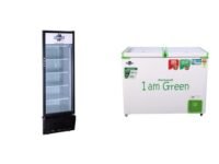 ROCKWELL 358Ltr, Single Glass Door Visi Cooler, Internal LED, Dynamic Cooling (RVC390B, Black)