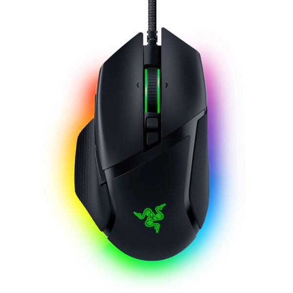 Razer Basilisk V3 Customizable Ergonomic Wired Gaming Mouse: Chroma RGB Lighting - 26K DPI Optical Sensor - 11 Programmable Buttons - Hyperscroll Tilt Wheel - Classic Black - RZ01-04000100-R3M6