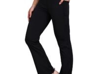 Rock Paper Scissors Premium Flare Gym Pants High Waist Stretchable Flared Leggings with Pockets Gym wear/Active Wear Tights Yoga Pants Womens Workout Tights Gym Tight Black