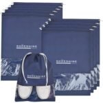 SHOESHINE Shoe Bag for Men and Women - Transparent Shoe Cover and Pouch - Pack of 10
