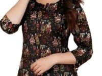 SIROTA Reyon Short Top for Women | Tunic for Jeans Short Kurti | Stylish Straight Ladies Kurta | Ethnic Kurta for Girls