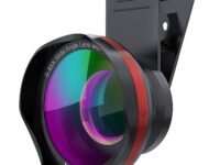 SKYVIK Signi Pro 2 in 1 (Wide+Macro) Clip on Mobile Camera Lens Kit for iPhone, Samsung and Other Smartphones. Black