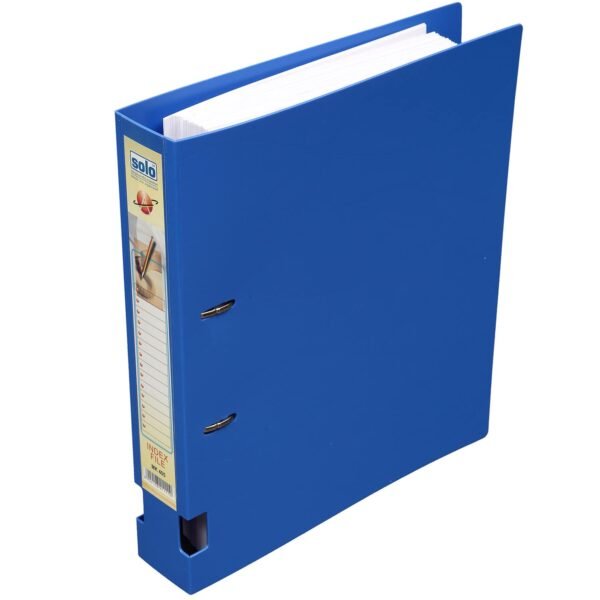 SOLO Polycover Heavy Duty Ring Binder A4 | Holds Up to 350 Sheets | 40mm D-Type Rings & Rado Lock |Finger Hole, Snap-Lock Cover & Spine Pocket | MK405/MK415