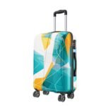Safari Luma Neo 8 Wheels 66cm Medium Size Trolley Bag, Hard Case Printed Polycarbonate, 360 Degree Wheeling Checkin Luggage for Men & Women, Suitcase for Travel, Trolley Bags for Travel, Multicolour