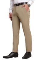 SaintX Men's Premium Stretchable Formal Trouser with Techno Flex Waistband | Slim Fit Pants | Italian Design | Office Wear/Executive Wear