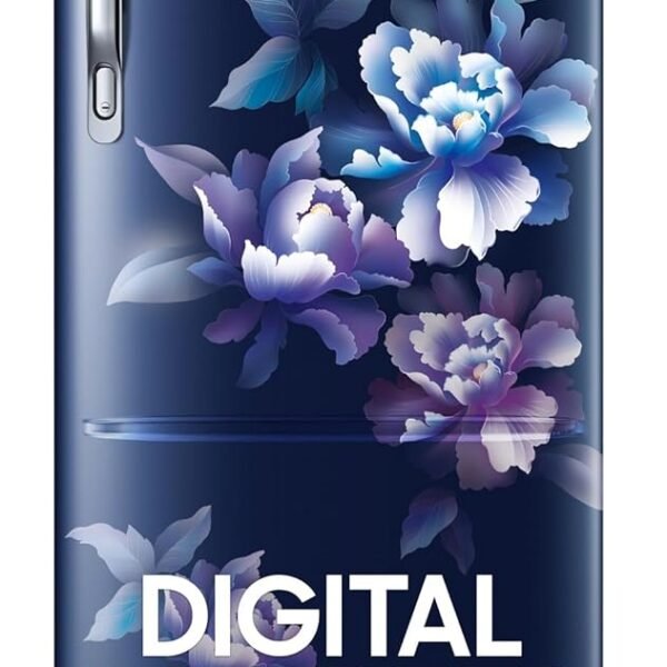 Samsung 183 L, 5 Star, Digital Inverter, Direct-Cool Single Door Refrigerator (RR20D2825HV/NL, Himalaya Poppy Blue, Base Stand Drawer)