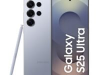 Samsung Galaxy S25 Ultra 5G AI Smartphone (Titanium Silverblue, 12GB RAM, 256GB Storage), 200MP Camera, S Pen Included, Long Battery Life