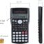 Scientific Calculator with 2-Line 10+2-Digit HD LCD Display, Widescreen, High-Resolution, Sleek Black Design