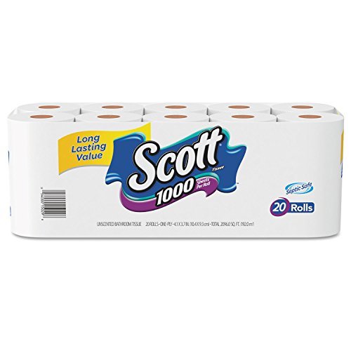 Scott KCC 20032 KCC20032CT Standard Roll Bathroom Tissue, 1-Ply, White (Pack of 40)