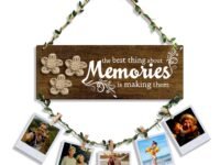 Sehaz Artworks Wall Decoration Items for Living Room |Photo Frames for Wall Decoration|Memories Wall Hanging |Home Decor Items |Photo Hanging Clips and Rope|Room Decor Items |Photo Frame for Friends