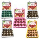 Signamio Mini Sambrani Dhoop Cup Pack 5-60 Cup Dhoop with Loban, Guggal, Rose, Sandal, Mogra - Aromatic Dhoop Cup for Meditation and Relaxation - Traditional Fragrance