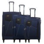 Skybags Rubik Polyester Softsided Luggage Set of 3 Small, Medium & Large, Blue