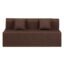 Sofa Cum Bed | Brown, 4 X 6 Feet, 2- Seater | Folding Sofa Cum Bed with Cushion for Home & Living Room | - Jute Fabric
