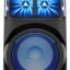 Sony High Power Bluetooth Party Speaker with Omnidirectional Party Sound Mic/Guitar, Jet Bass Booster, Gesture Control, USB, HDMI,CD/DVD, Light and CD Player