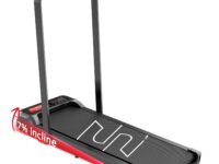 Sparnod STH-3004N 2 in 1 Walking Pad Treadmill for Home Use, 1–10 km/h, Foldable Rail, 7% Incline, LED Display, Shock Absorption, 90kg Capacity for Home & Office Use