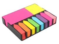 Sticky Notes Set Memo Pad with 8 Sticky Tabs, Bright Neon Colors Sticky Notes Pad (200 Sheets Each) for Office Stationery School Supplies