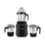 Sujata Dynamix Mixer Grinder|900 Watts Double Ball Bearing Motor|22000 RPM|Non-Stop 90 Mins Running|3 Food Grade Steel Jars - 1500ml Multipurpose, 1000ml Grinder, 500ml Chutney Jar|Black