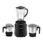 Sujata Supermix Mixer Grinder | 900 Watts Double Ball Bearing Motor | 22000 RPM | Non-Stop 90 Mins Running | 3 Jars including 1750ml Blender, 1000ml Grinder, 500ml Chutney Jar | Black