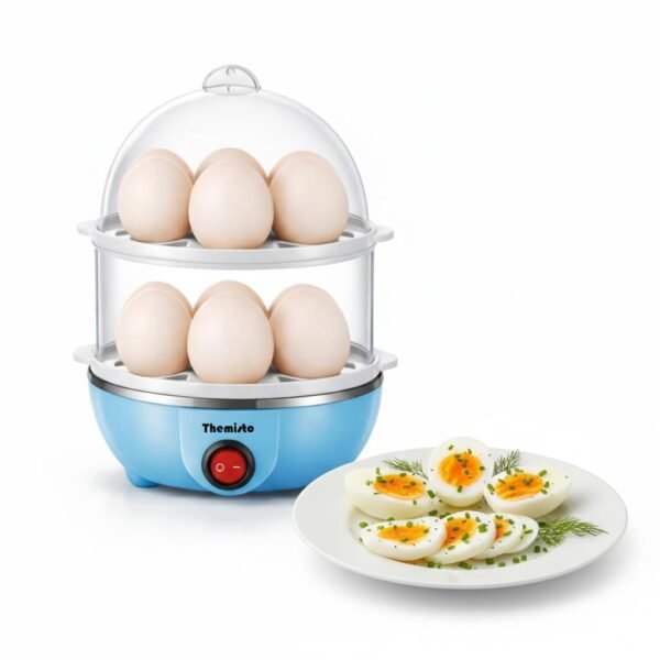 THEMISTO TH-611 350w Egg Boiler/Poacher/Cooker for Steaming, Cooking & Boiling (14 eggs)