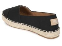 TRUFFLE COLLECTION Women's RS3660 Black Canvas Espadrille Loafers - UK 8