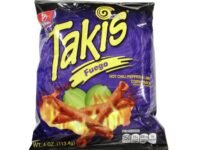 Takis Hot Chili,Pepper & Lime Tortilla Chips, 113 Gram