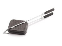 Tosaa Non-Stick Sandwich Toaster for Gas Stove | Grill & Toast Sandwiches in Minutes | Double-Coated Non-Stick | Durable & Easy to Use | Black Sandwich Maker