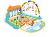 Toyshine Baby Gym Play Mat Musical Activity Center Kick & Play Piano Gym Tummy Time Padded Mat for Newborn Toddler Infants
