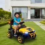 Toyzone Super Speedo Electric Jeep Without Remote (Yellow) | 6V Rechargeable 4.5Ah Battery | Music Player with BT, USB & AUX | Smooth Acceleration | 6M Battery Warranty | Age 2-6 Years, Upto 35 kg