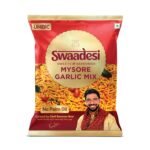 Unibic No Palm Oil Mysore Garlic Mix | All Time Favourite Snacks | Crunchy Healthy Snacks, Ready to Eat | 165 gm/ 200 gm (Weight May Vary)