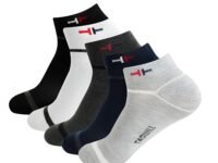 Unisex Original Cotton Ankle Socks | Super Soft, Sweat-Resistant, Breathable & Stretchable for Men and Women | Perfect for Daily Use, Sports, Gym, Office & Casual Wear | Free Size (Pack of 5)