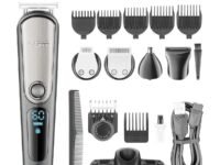 VGR V-105 5-in-1, Face, Hair and Body - Multi Grooming Kit, Hair Trimmer, Beard Trimmer, Ear & Nose Trimmer, Head Shaver Full Body Grooming Kit, Fully Washable IPX6 Waterproof, Runtime: 60 minutes