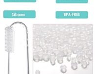 VIN Banana Baby Teether Self-Soothing Pain Relief Soft Silicone Toys Finger Training Manual Toothbrush For Babies|Toddlers|Infants|Boy And Girl, Natural Organic Bpa Free For 6 To 12 Months Pack Of 2