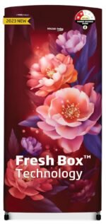 Voltas Beko, A Tata Product 173 L Made-in-India Direct cool Refrigerator Appliance (RDC205D / S0PWR0M0000GO, Peony Wine)