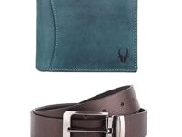 WildHorn Hunter Leather Wallet and Belt Combo Giftset I Gift Hamper for Men