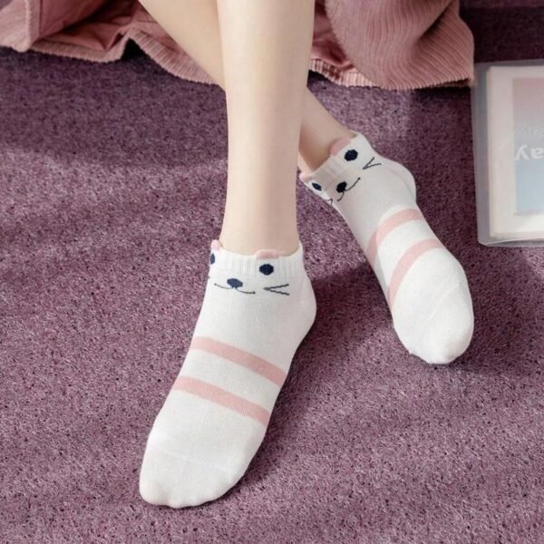 Women’s Ankle Socks – 5 Pair Pack | Soft Cotton Breathable Low-Cut Socks