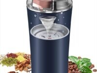 Wowfit Coffee Grinder Electric, Mini Grinder, Coffee Beans Grinder - Electric Portable Grinder Mixer for Kitchen, Masala & Spice Grinder with Powerful Stainless Steel Blades, Ideal for Travel