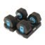 XRT65 Adjustable Dumbbells Set of 2 (2–12 kg) | 6-Level Adjustable Gym Weights | No-Freeze Dial Mechanism | Designed in USA | Compact Dumbbell Set for Home Workout & Strength Training | Black + Blue