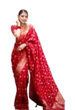 Yashika Women's Pure Kanjivaram Silk Saree Soft Banarasi Style Wedding With Blouse Piece | Saree For Women | New Sari