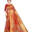 Yashika Women's Trendy Banarasi Kanjivaram Navy Color Art Silk Saree with Blouse Material