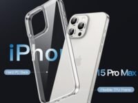 ZedGear Case for iPhone 15 ProMax Silicone Case Clear Transparent Shockproof Scratch Resistant Protective Phone Soft Silicone Slim Cover for iPhone 15 ProMax (Transparent)