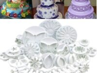Zollyss Flower Fondant Cake Sugarcraft Decorating Kit Combos (Cookie Cutter) Set of 33