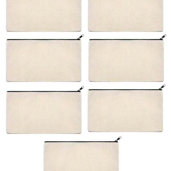 cancas Cotton Pencil Pen Case, Bag Pouch Holder Case Stationery Bag for Students College School Office (7)