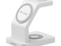 eller santé® 23w Magnetic MagSafe Charger 3in1 Wireless Charger for iPhone 17/17 Air /17 Pro/17 Pro Max, 16/16 Plus/16 Pro/16 Pro Max, 15/14/13/12 Series Fast Charging Adaptor- White