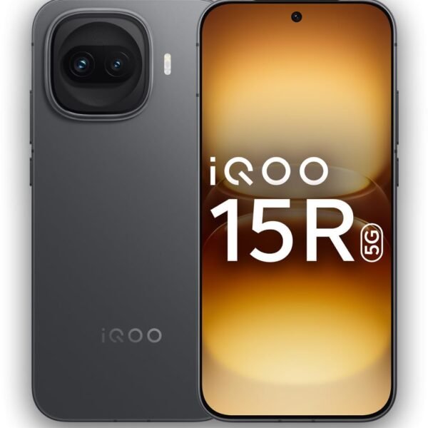 iQOO 15R (Dark Knight, 12GB RAM, 256GB Storage) | Snapdragon® 8 Gen 5 Processor | India’s Slimmest Smartphone in 7600mAh Battery* | Segment's Most Stable 144FPS Gaming