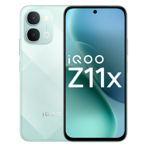 iQOO Z11x 5G (Prismatic Green, 8GB RAM, 256 GB Storage) | Dimensity 7400-Turbo Processor | 7200 mAh Battery Smartphone | Powered by OriginOS 6
