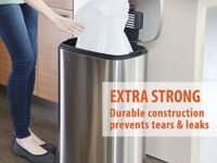 iTouchless Custom Fit Trash Bags, Compactor Bags, Heavy Duty, Drawstring (120, 16 Gallon)