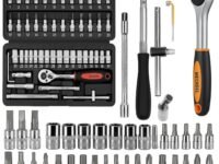 mechdel 46-in-1 Tool Kit for Home Use | Spanner Set | Socket Set | Wrench Set | Hand Tools | Bike Tool Kit Set | Goti Pana Box End Set | Socket Wrench Kit | DIY Car & Household Repair Tools
