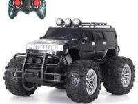 popsugar Off Roader Rechargeable Remote Control Car | RC Car Monster Truck | 4 Headlight Modes | Lithium Battery | C-Type Charging | 2.4GHz Remote Controller | Made in India, Black